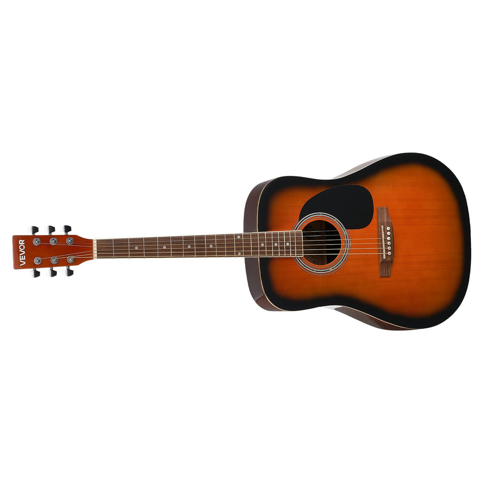 VEVOR GITARA AKUSTYCZNA DREADNOUGHT 41 IN ZESTAW DLA POCZĄTKUJĄCYCH