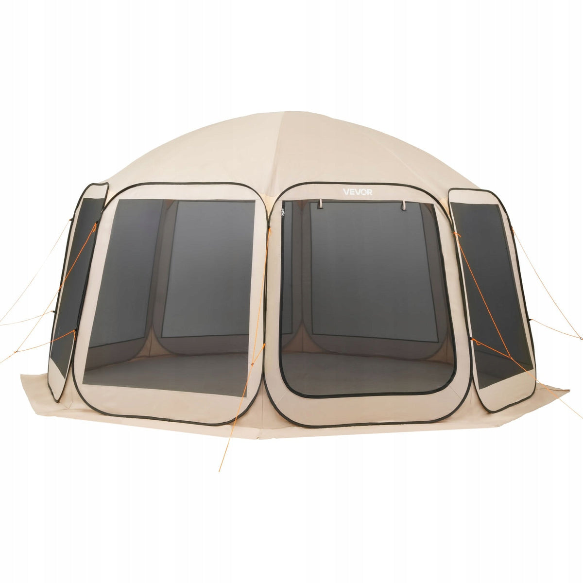NAMIOT KEMPINGOWY VEVOR 457X421X245 CM IMPREZOWY DLA 12-15 OSÓB BEŻOWY