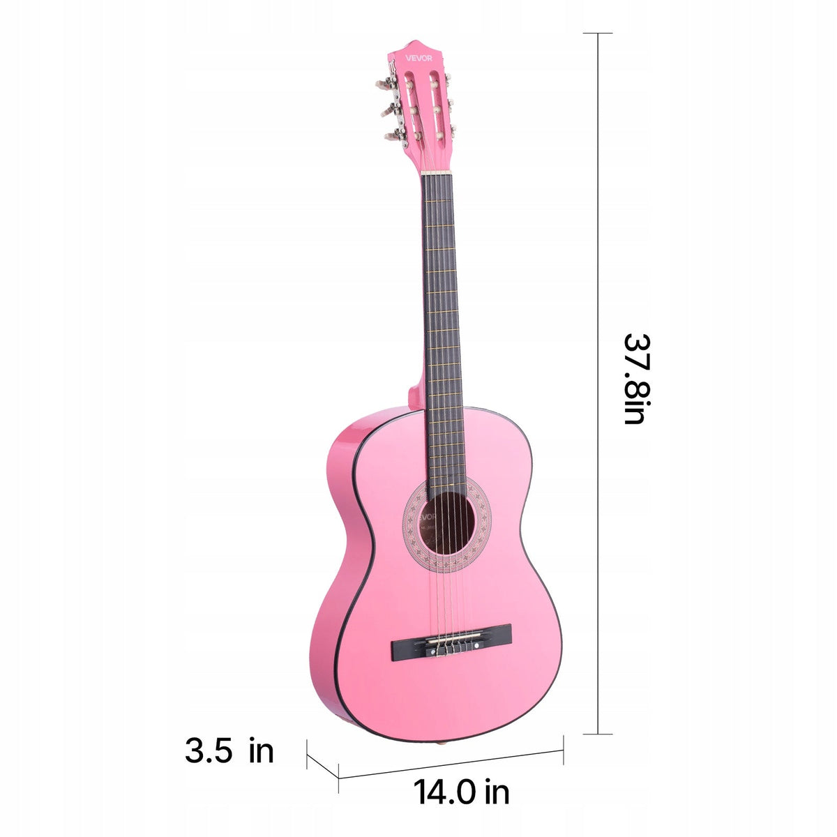 VEVOR GITARA KONCERTOWA 960 MM DREWNIANY ZESTAW STARTOWY NAJLEPSZY DLA