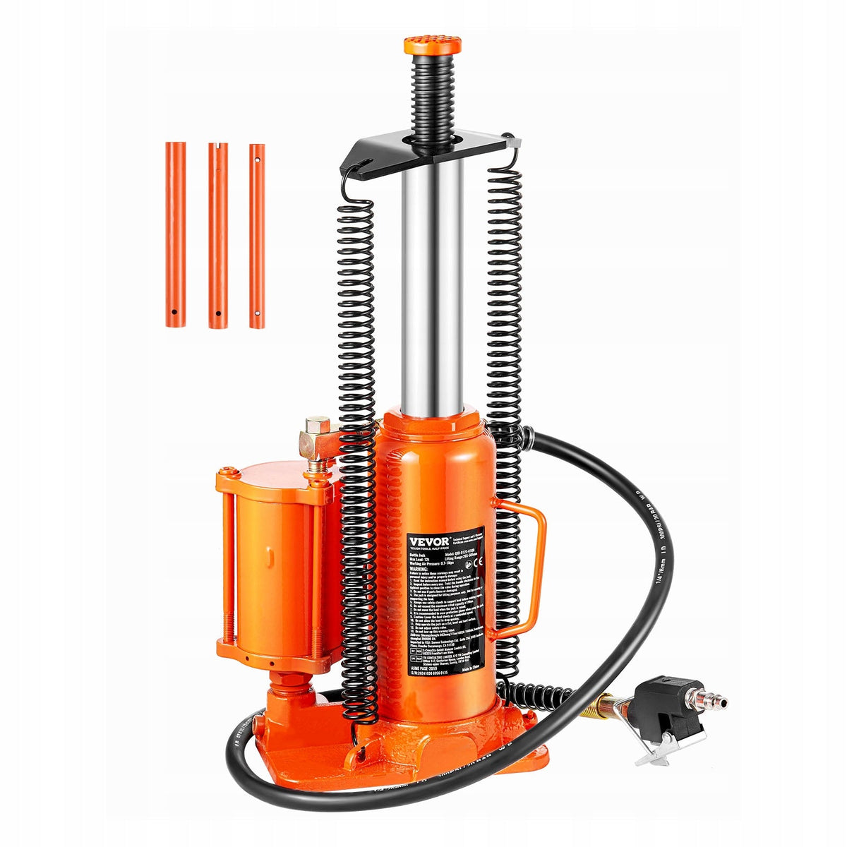 PODNOŚNIK BUTELKOWY PNEUMATYCZNO-HYDRAULICZNY VEVOR 12 TON MOCNY SOLIDNY