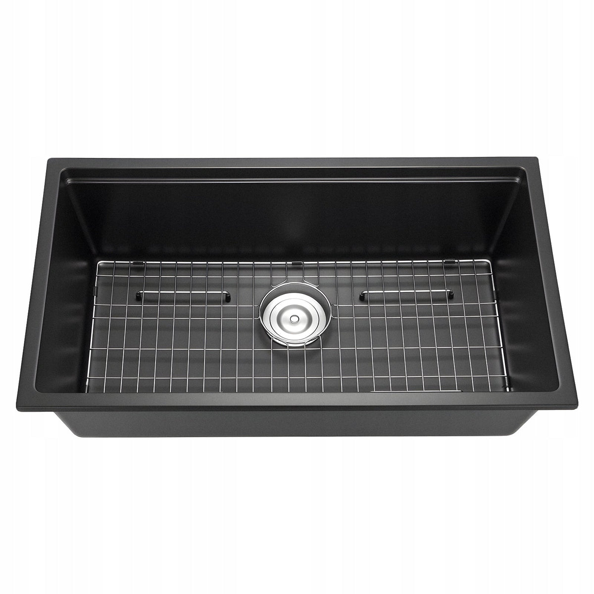 ZLEW KUCHENNY GRANITOWY VEVOR PODBLATOWY 838X482X254 MM CZARNY PREMIUM