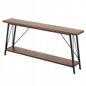 VEVOR WĄSKI STOLIK KONSOLOWY 180 CM MOCNY METALOWA RAMA 45.3 KG NOŚNOŚĆ