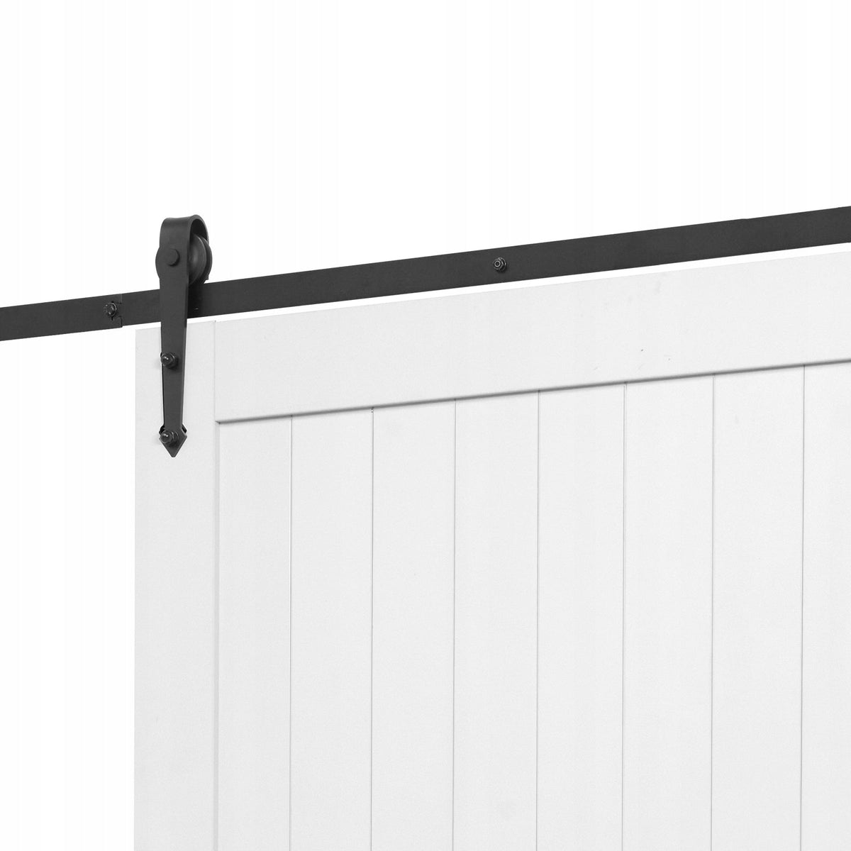 SYSTEM DRZWI PRZESUWNYCH DO STODOŁY VEVOR 1219X2134MM BIAŁY MOCNY MDF
