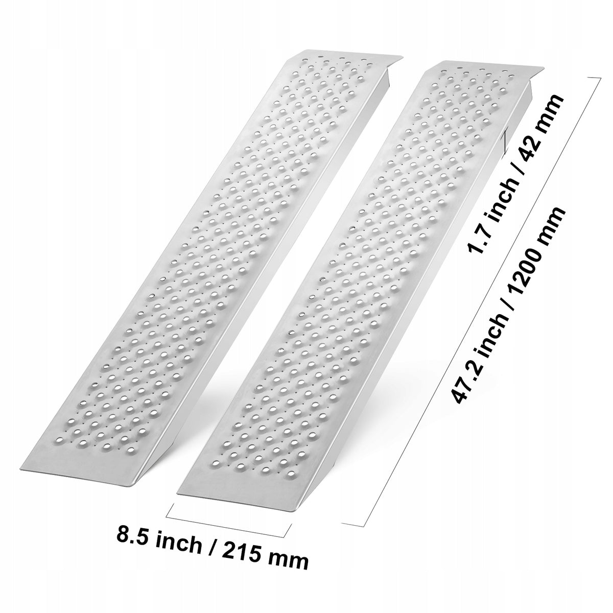 RAMPA ZAŁADUNKOWA VEVOR 2 SZT 680 KG ALUMINIOWA ANTYPOŚLIZGOWA KRÓTKA