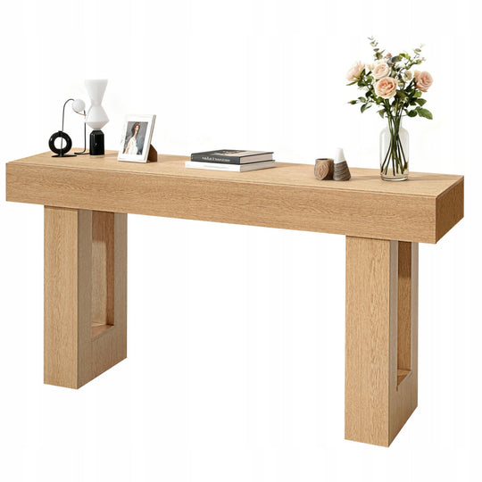 VEVOR STOLIK KONSOLOWY KAWOWY 160X35X85 CM RUSTYKALNY SOLIDNY DREWNO