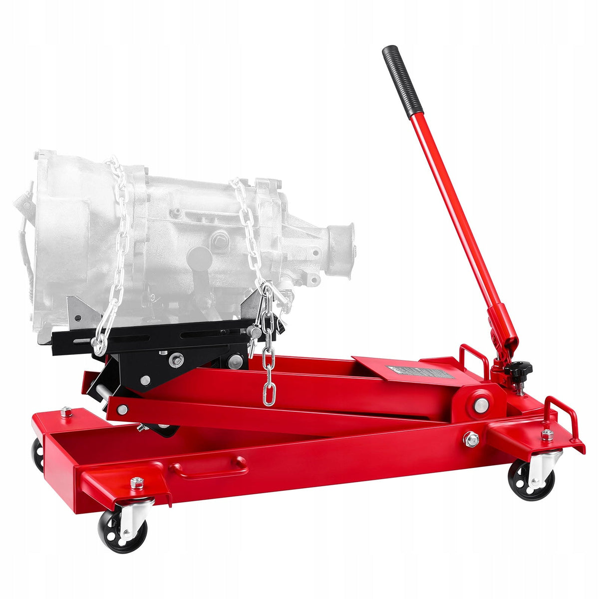 PODNOŚNIK SAMOCHODOWY VEVOR HYDRAULICZNY 1T NISKI PROFIL ŻELIWNE KOŁA