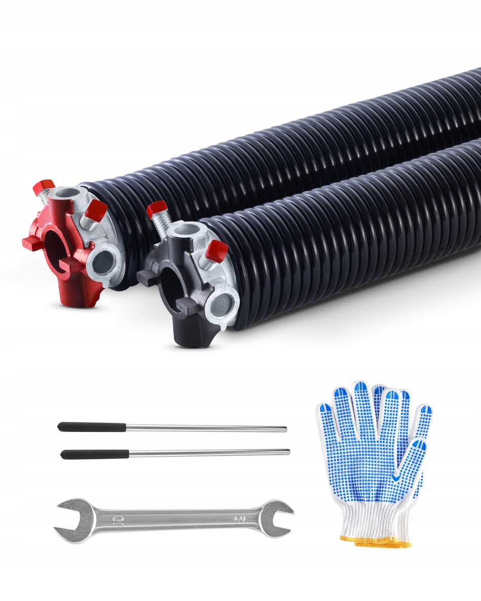 SPRĘŻYNY SKRĘTNE DO DRZWI GARAŻOWYCH VEVOR 6 35X50 8X889MM 16000 CYKLI