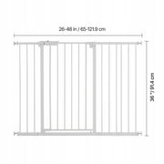 BRAMKA SCHODOWA VEVOR BABY GATE REGULOWANA 65-121 9 CM WYSOKA 91 4 CM BIAŁA
