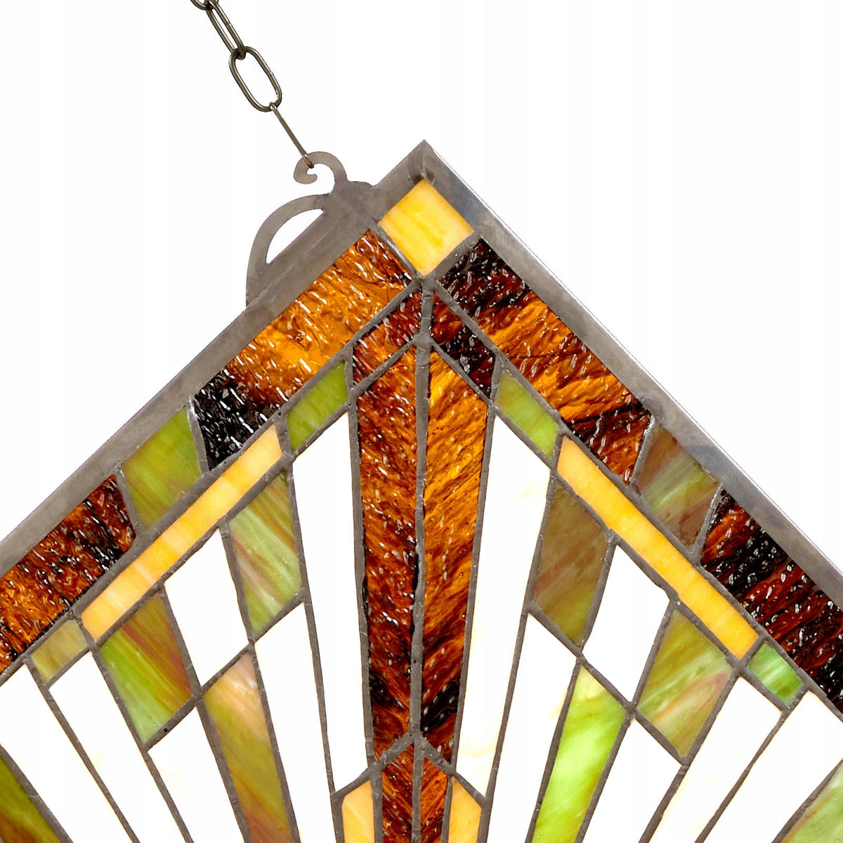 PANEL WITRAŻOWY VEVOR 501X527MM SZKŁO WISZĄCY Z ŁAŃCUCHEM ARTYSTYCZNY DEKOR