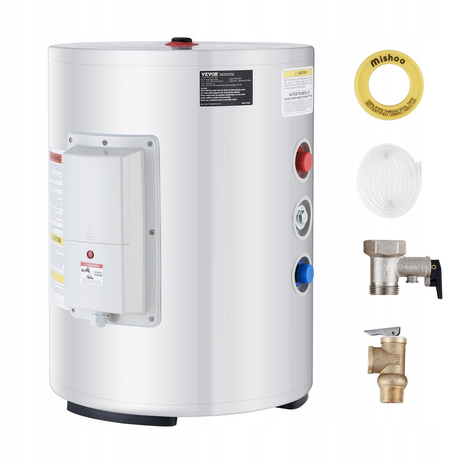 ELEKTRYCZNY PODGRZEWACZ WODY VEVOR 40L 1600W LED REGULACJA TEMPERATURY