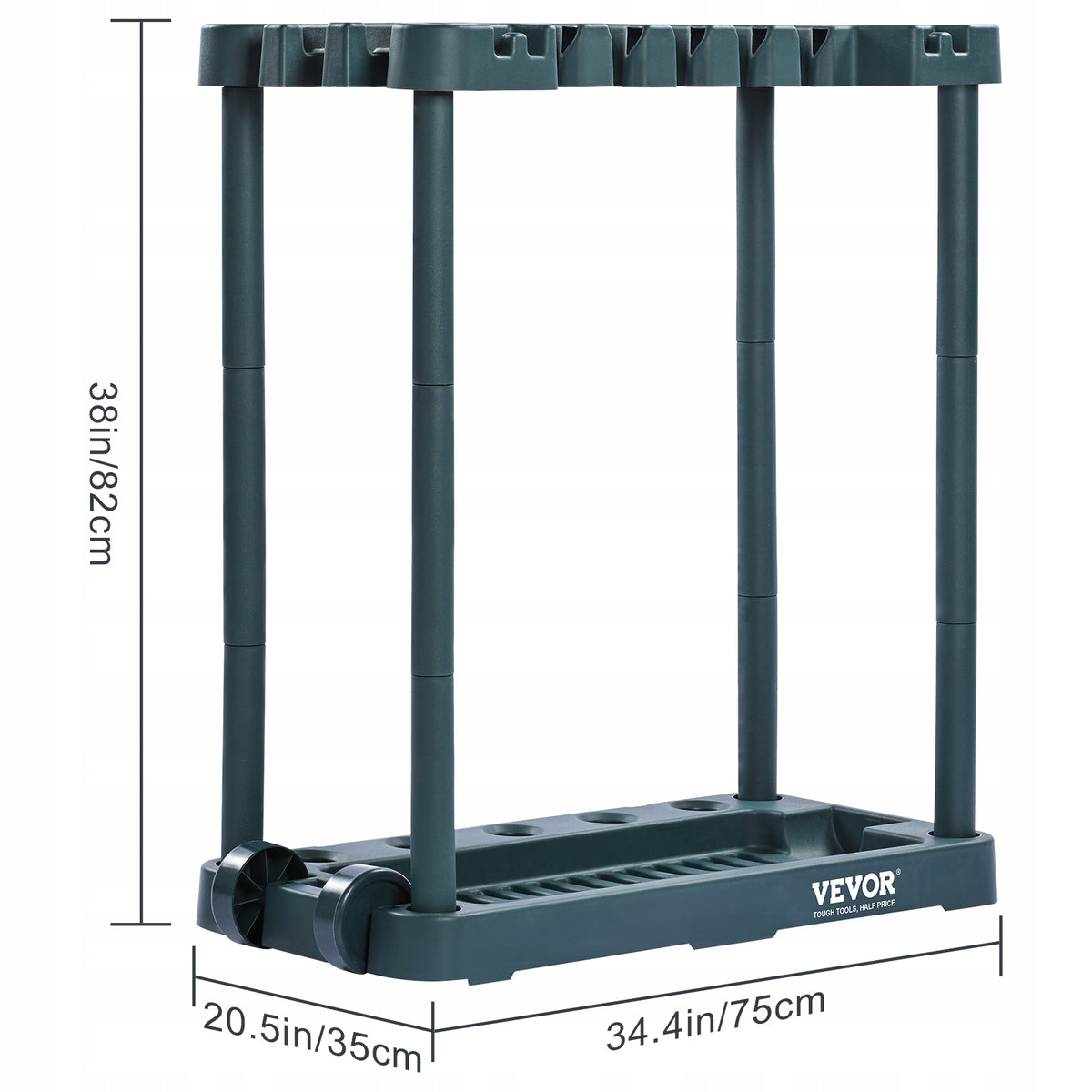 PROFESJONALNY STOJAK NA NARZĘDZIA OGRODOWE VEVOR 75X35X82 CM ORGANIZER PP
