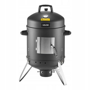 WĘDZARNIA VEVOR SMOKER BARREL 40 CM PIONOWY GRILL WĘGLOWY SOLIDNY TERMOMETR