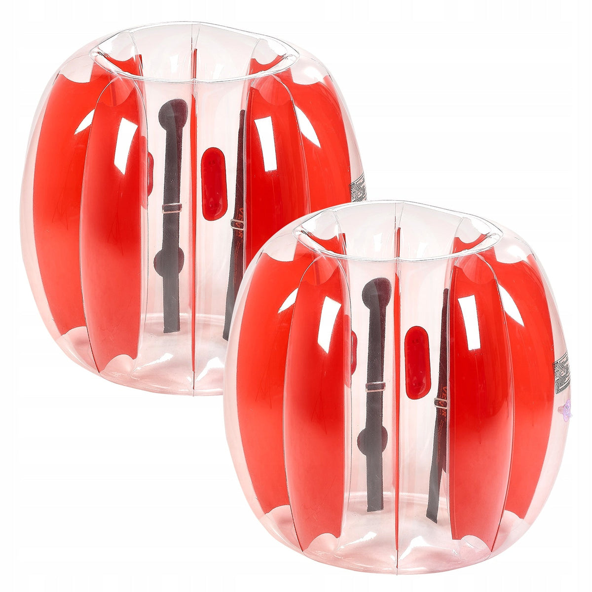 VEVOR NADMUCHIWANE PIŁKI BUMPER BALL 2 SZT 0 9M MOCNE CZERWONE PASKI