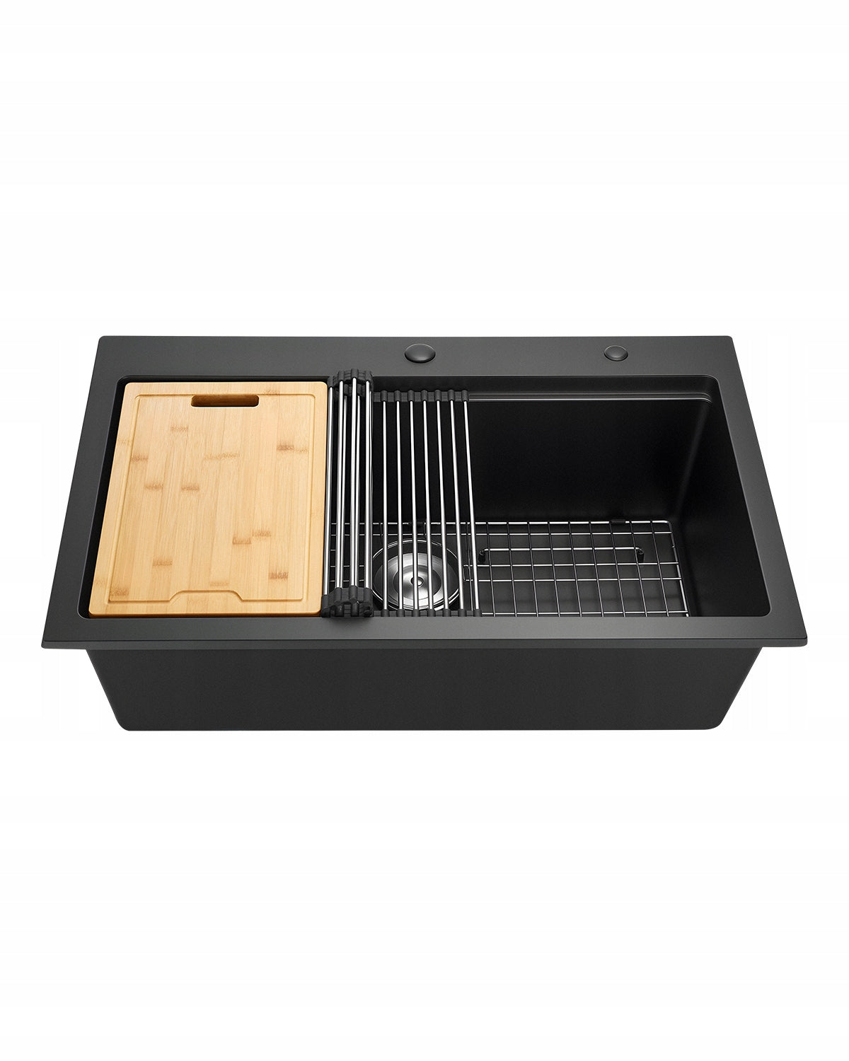 ZLEW KUCHENNY GRANITOWY VEVOR 84X56X25 CM NABLATOWY CZARNY PREMIUM