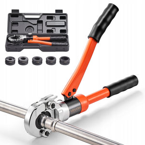 PRASA HYDRAULICZNA V-CONTOUR VEVOR DO RUR STAL NIERDZEWNA 5 SZCZĘK MOCNA