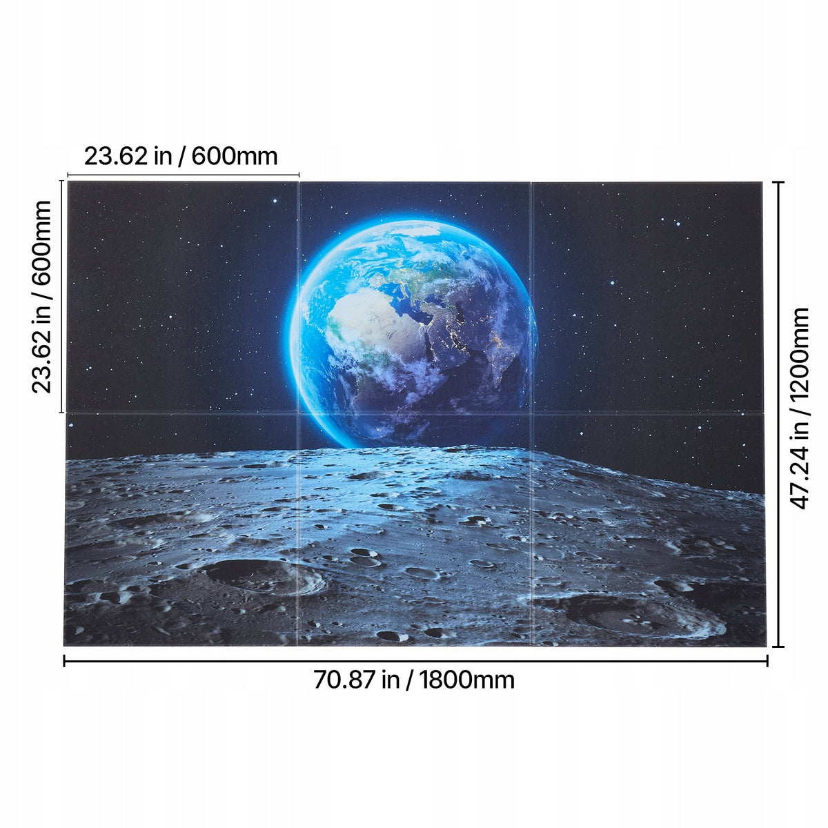 VEVOR 6-PAK PANELI AKUSTYCZNYCH SAMOPRZYLEPNYCH 1800X1200X10 MM PREMIUM