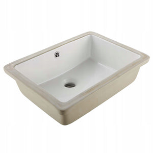 PROFESJONALNA UMYWALKA PODBLATOWA VEVOR CERAMICZNA 470X355 MM PROSTOKĄTNA