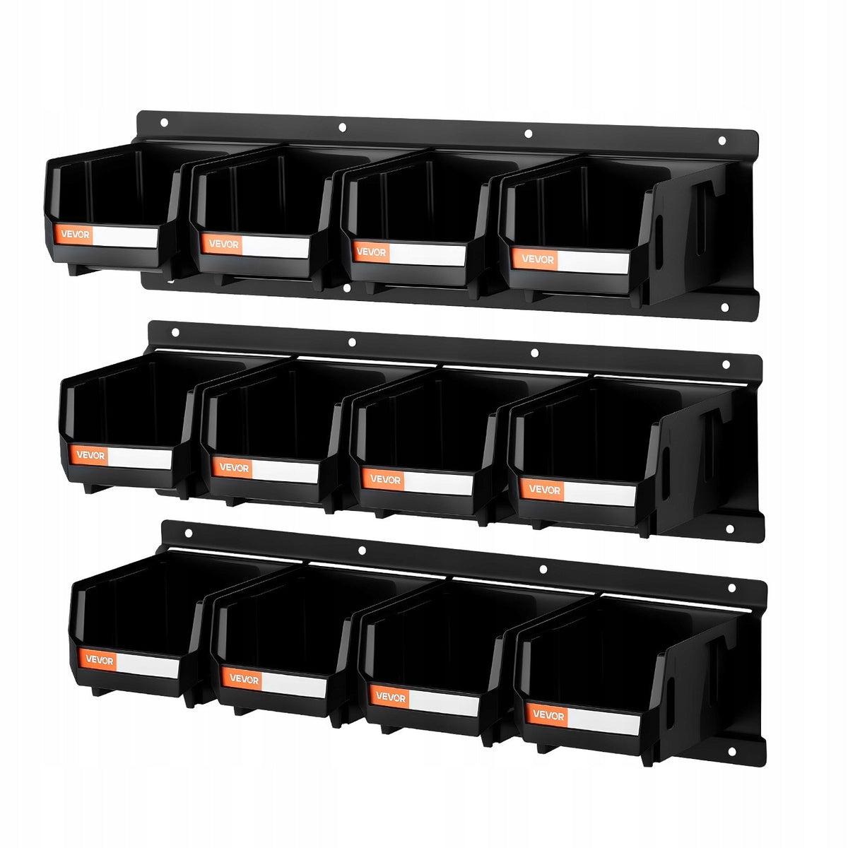 VEVOR MOCNE PUDEŁKA ŚCIENNE DO UKŁADANIA W STOSY 12 SZT 137X105X75 MM