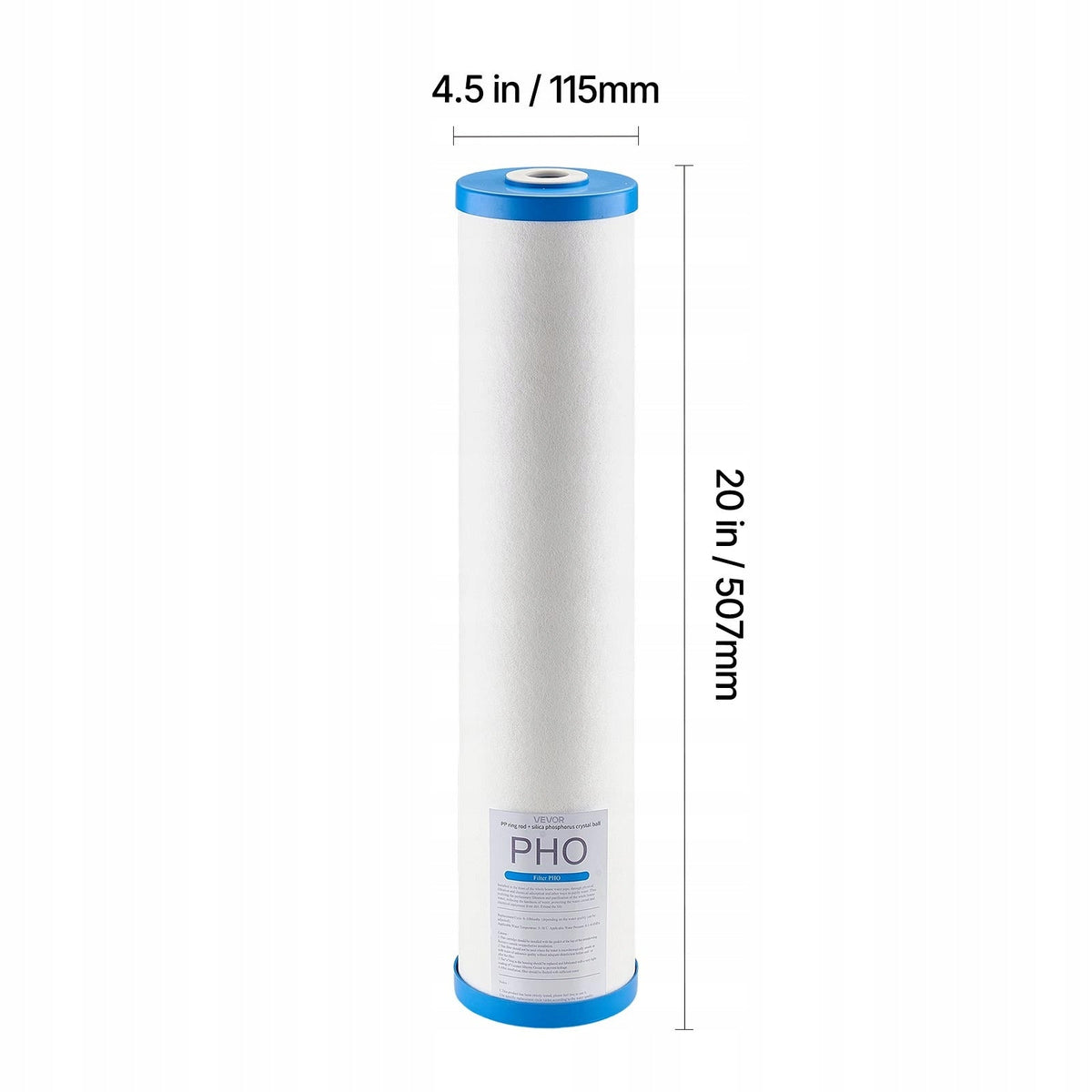 PROFESJONALNY WKŁAD WYMIENNY DO FILTRA WODY VEVOR 115X507MM NA CAŁY DOM