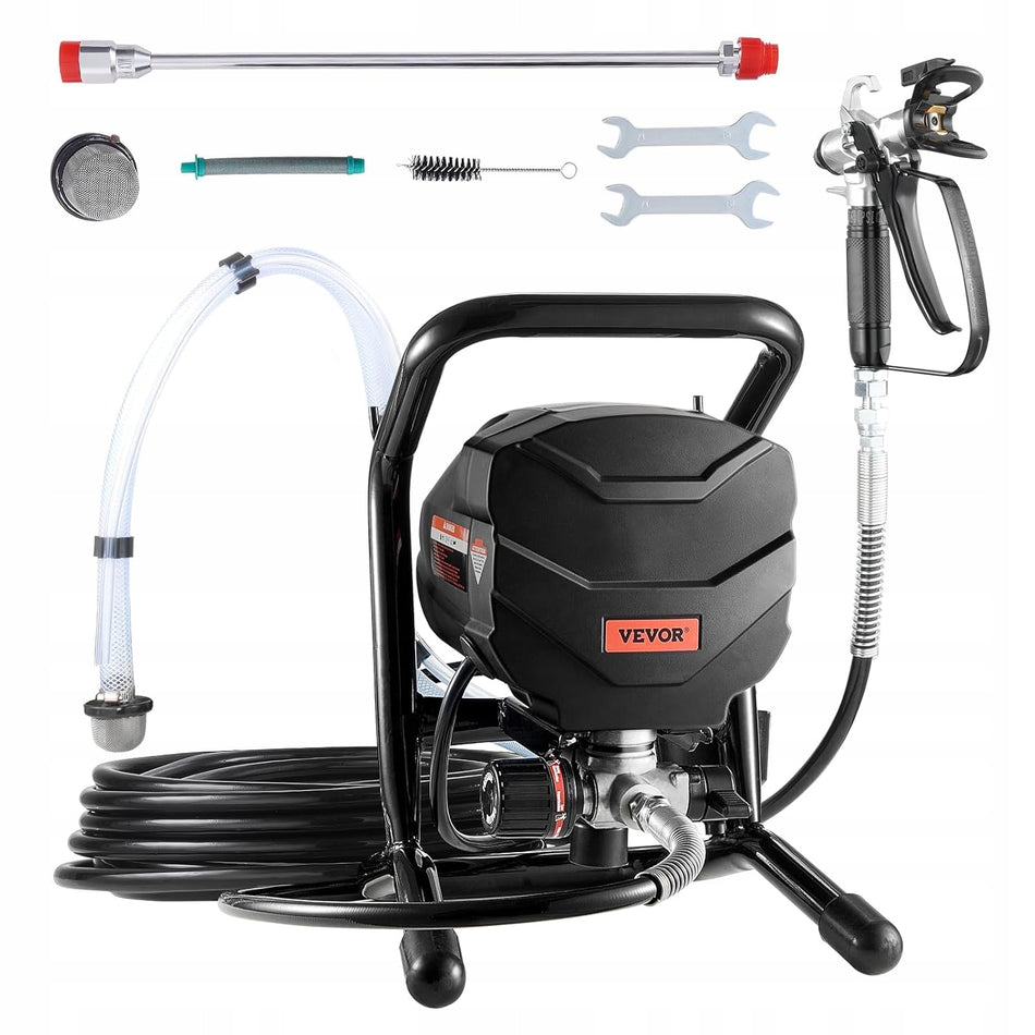 VEVOR BEZPOWIETRZNY PISTOLET DO MALOWANIA 650W 3000PSI ZE STOJAKIEM
