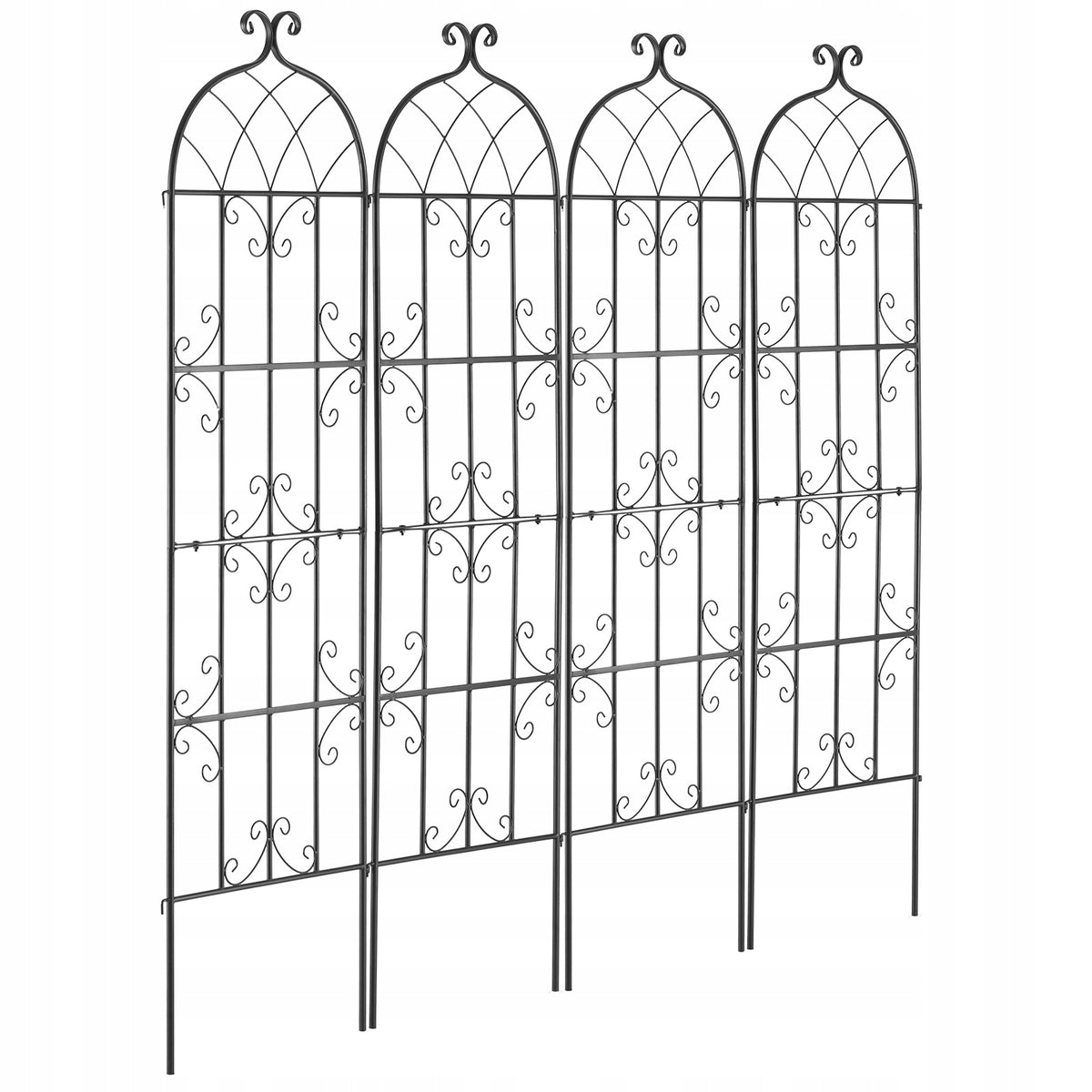 VEVOR PODPORA DO ROŚLIN PNĄCYCH 51X180 CM ZESTAW 4 METALOWYCH KRATEK