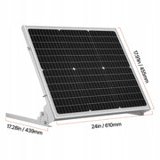 ZESTAW PANELI SŁONECZNYCH MONOKRYSTALICZNYCH VEVOR 12V 50W Z MPPT