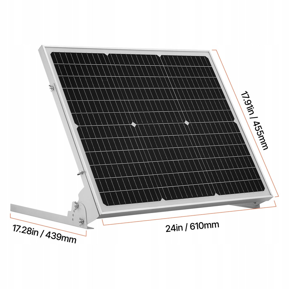 ZESTAW PANELI SŁONECZNYCH MONOKRYSTALICZNYCH VEVOR 12V 50W Z MPPT