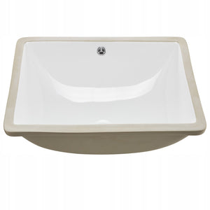 PROFESJONALNA UMYWALKA PODBLATOWA VEVOR CERAMICZNA 515X385 MM BIAŁA