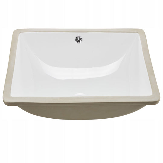 PROFESJONALNA UMYWALKA PODBLATOWA VEVOR CERAMICZNA 515X385 MM BIAŁA