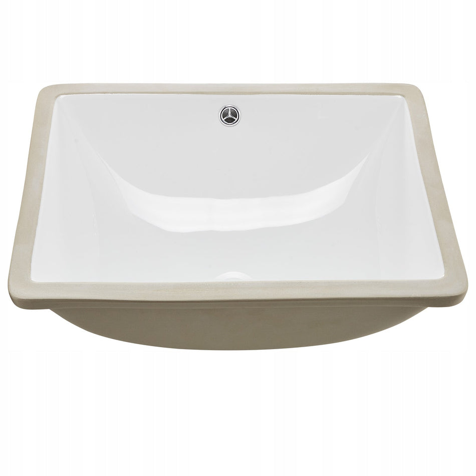PROFESJONALNA UMYWALKA PODBLATOWA VEVOR CERAMICZNA 515X385 MM BIAŁA