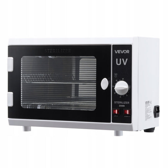 STERYLIZATOR UV VEVOR 12L 12W DO NARZĘDZI PAZNOKCI TIMER SZKŁO HARTOWANE