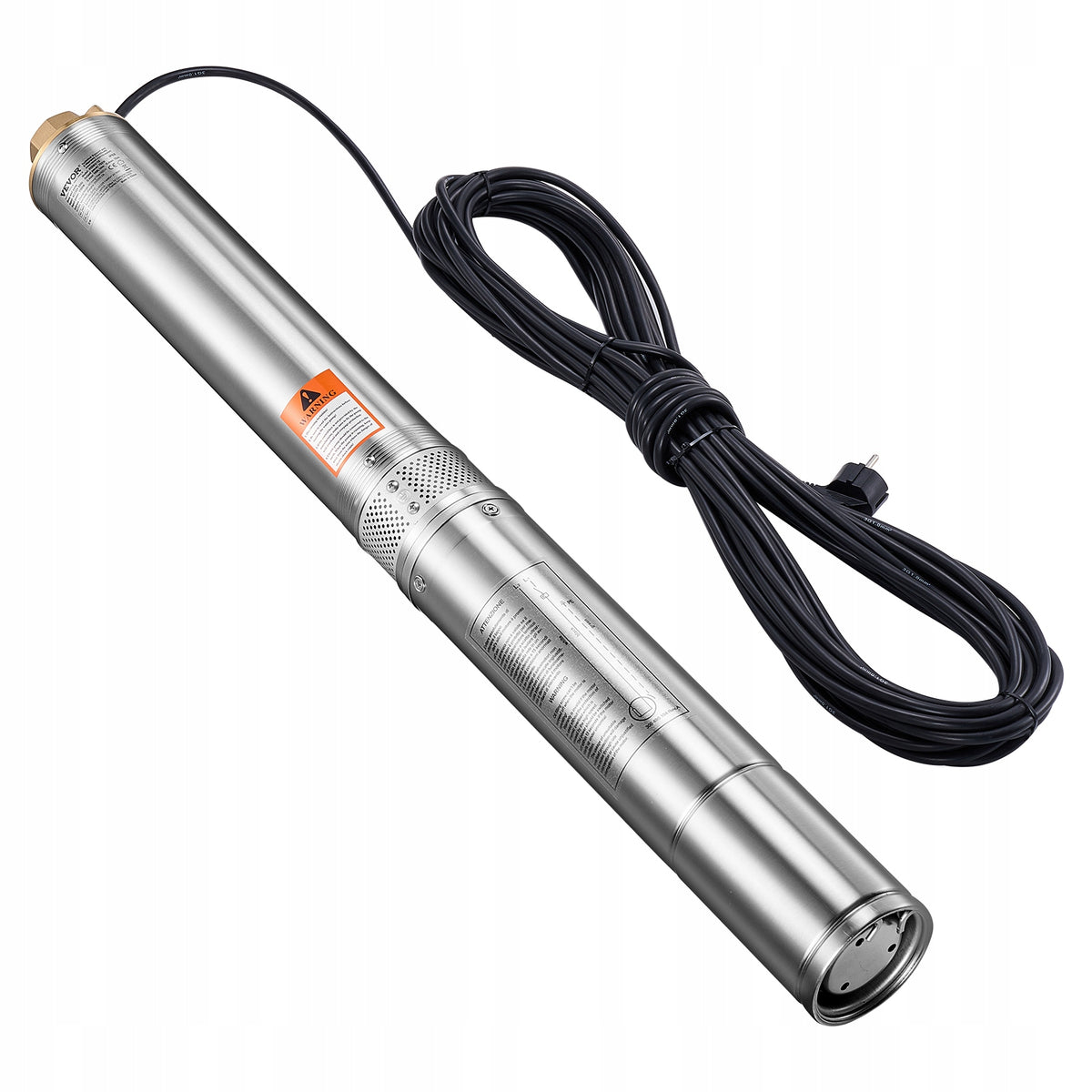 VEVOR POMPA GŁĘBINOWA 1100W 100L MIN 75M WYSOKOŚĆ TŁOCZENIA STAL NIERDZEWNA