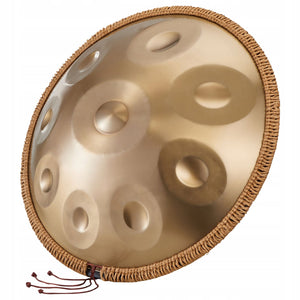 PROFESJONALNY BĘBEN VEVOR HANDPAN 55 CM 9 TONÓW 432 HZ D-MOLL ZŁOTY