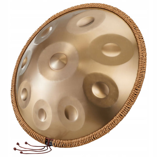 PROFESJONALNY BĘBEN VEVOR HANDPAN 55 CM 9 TONÓW 432 HZ D-MOLL ZŁOTY