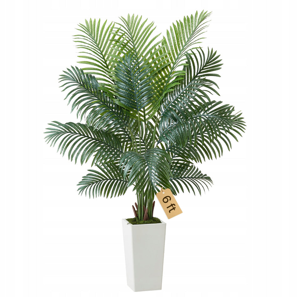 VEVOR SZTUCZNA PALMA ARECA 6 STOP 1829MM MOCNA TROPIKALNA ROŚLINA