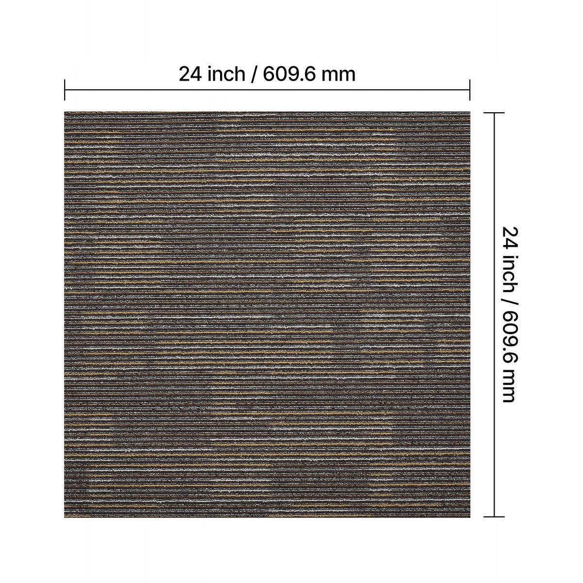 PROFESJONALNE PŁYTKI DYWANOWE VEVOR MODUŁOWE 609.6X609.6X6 MM 24 SZTUKI