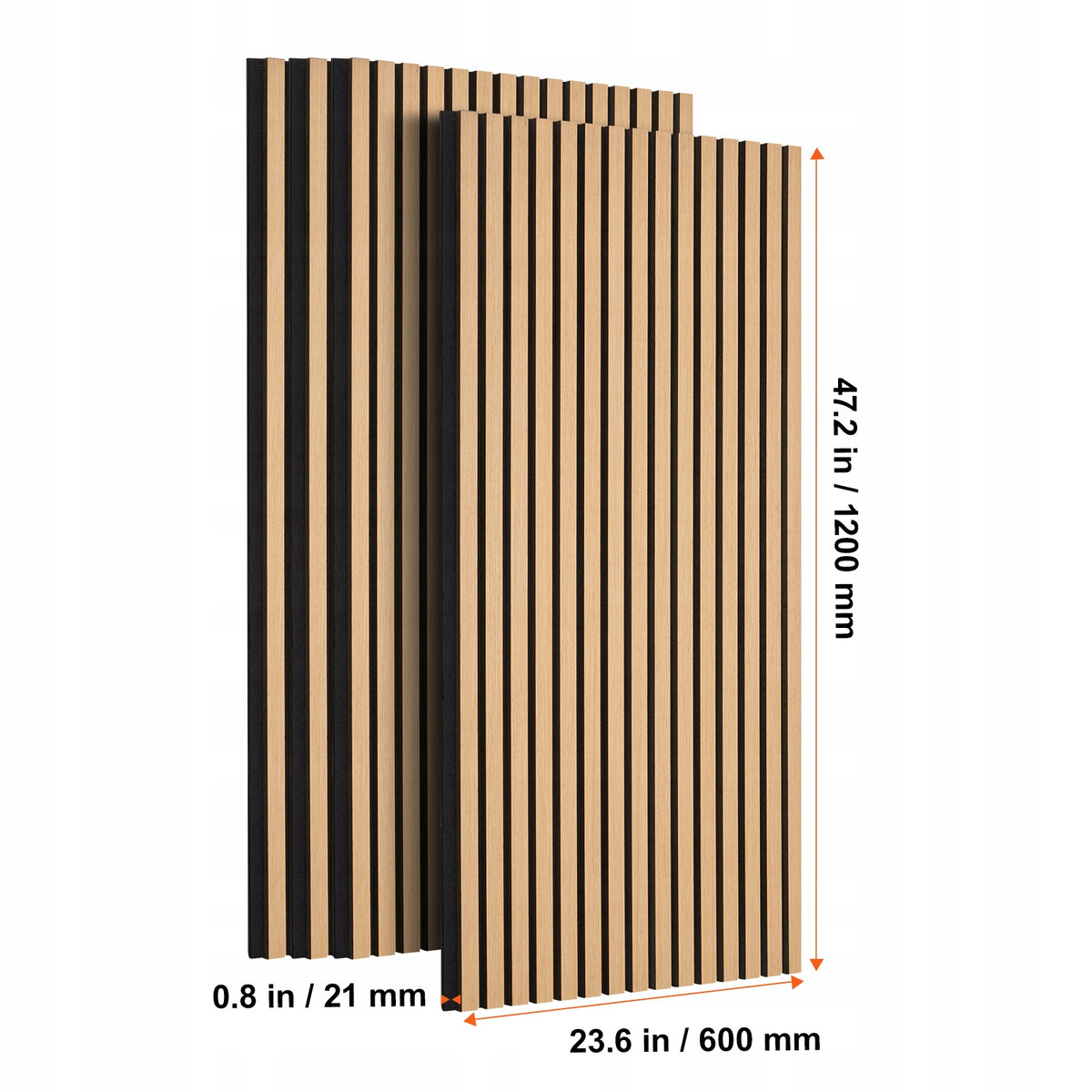 PROFESJONALNE PANELE AKUSTYCZNE VEVOR MDF 1200X600 MM PANELE ŚCIENNE DĄB