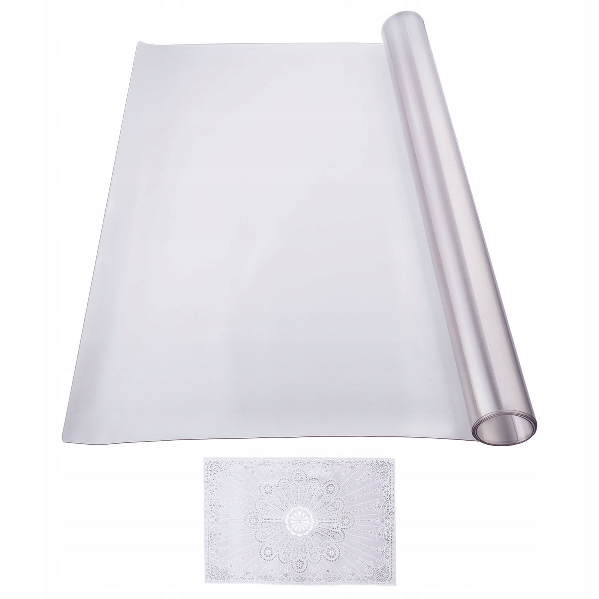 VEVOR PLASTIKOWY OBRUS 24X48 CALI 1.5MM GRUBY PRZEZROCZYSTY OCHRANIACZ