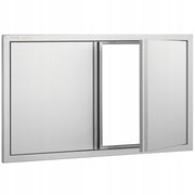 PROFESJONALNE DRZWI DOSTĘPOWE DO GRILLA VEVOR 914X534 MM STAL NIERDZEWNA