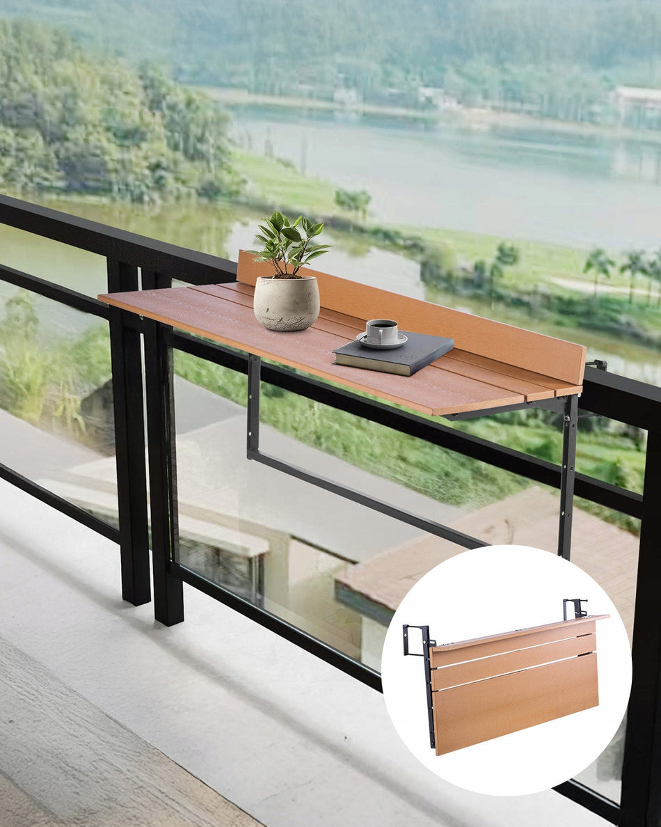 VEVOR SKŁADANY STOLIK WISZĄCY NA BALKON 1000X345MM REGULOWANY MOCNY