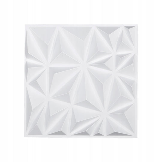 ZESTAW 33 PANELI ŚCIENNYCH VEVOR 3D 30X30 CM PVC DIAMENT MATOWY BIAŁY
