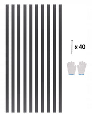 OBRZEŻE OGRODOWE VEVOR ALUMINIOWE 10 SZT 1524X43X1.6MM MOCNE I TRWAŁE