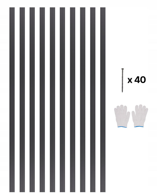 OBRZEŻE OGRODOWE VEVOR ALUMINIOWE 10 SZT 1524X43X1.6MM MOCNE I TRWAŁE