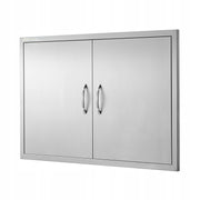 DRZWI DOSTĘPOWE DO GRILLA VEVOR 990X660 MM PODWÓJNE STAL NIERDZEWNA PREMIUM