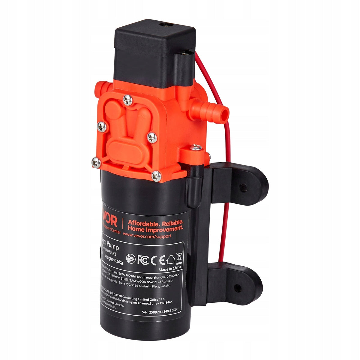 VEVOR POMPA MEMBRANOWA 12V DC 4 5L MIN SAMOZASYSAJĄCA MOCNA SOLIDNA