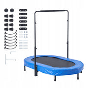 TRAMPOLINA DZIECIĘCA VEVOR SKŁADANA MINI NIEBIESKA DO DOMU I OGRODU 100KG