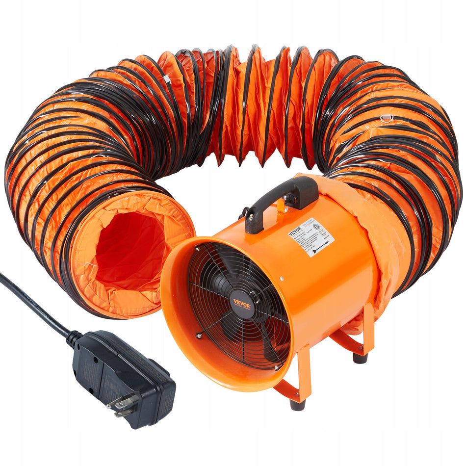 WENTYLATOR BUDOWLANY VEVOR 300W SILNIK PRĄDU PRZEMIENNEGO MOCNY I SOLIDNY