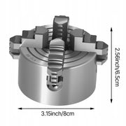 VEVOR UCHWYT TOKARSKI 4-SZCZĘKOWY 80 MM SAMOCENTRUJĄCY MOCNY HT300