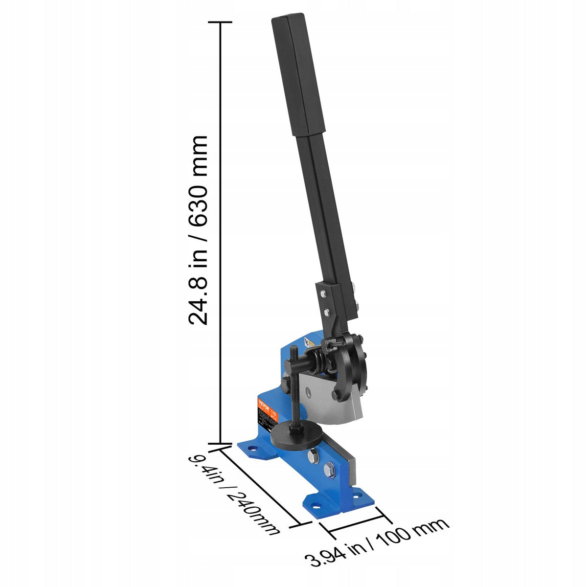 VEVOR NOŻYCE DŹWIGNIOWE RĘCZNE 110 MM STOŁOWE NOŻYCE DO BLACHY MOCNE
