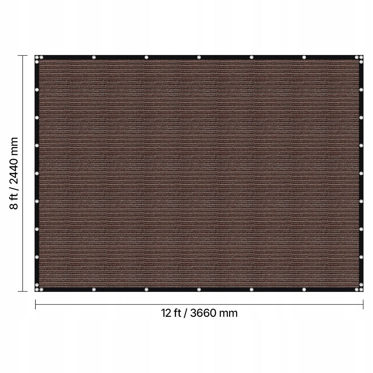 ŻAGIEL PRZECIWSŁONECZNY VEVOR 90 BLOKADA SŁOŃCA 244X366 CM PREMIUM HDPE